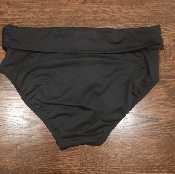 Lands End black fold over bikini bottom size Small 6-8 - Picture 3 of 6